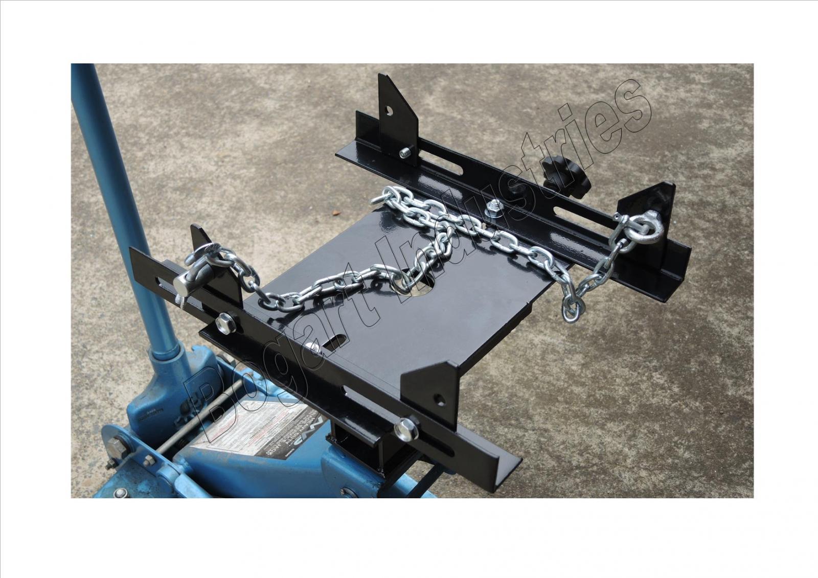 Transmission/Gearbox Trolley Jack Cradle / Adaptor, Tilt Adjustable
