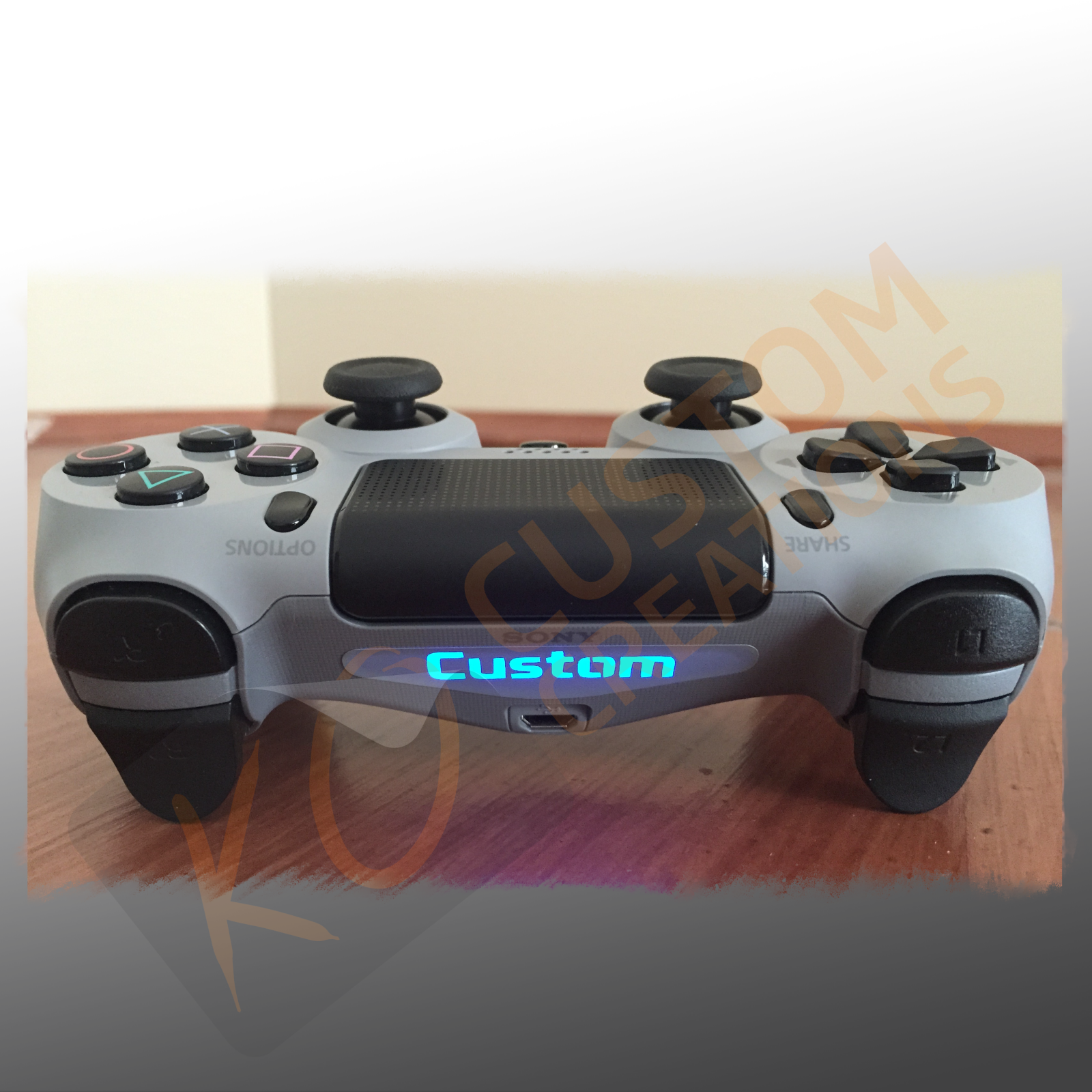 Grey Custom Playstation 4 Lightbar Decal X1 Classic grey 20th ps4 Controller eBay