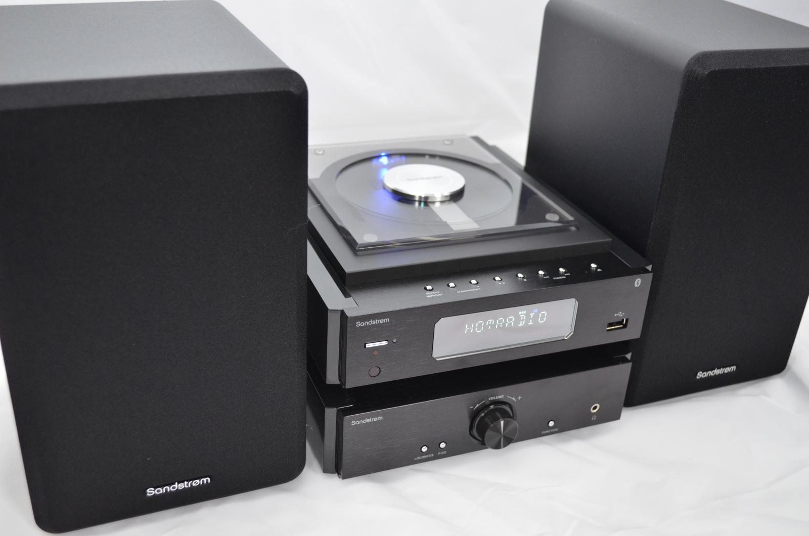 SANDSTROM Bluetooth HiFi with CD/MP3/USB & FM Radio, 50w Stereo