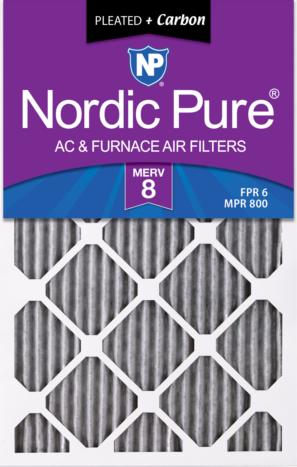 Filterbuy 14x18x1 Merv 13 Pleated Ac Furnace Air Filter