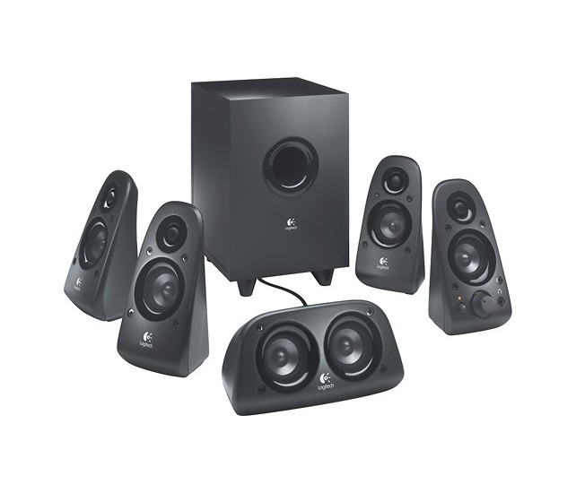Logitech Z506 Surround Sound Home Theater Speaker System, External TV