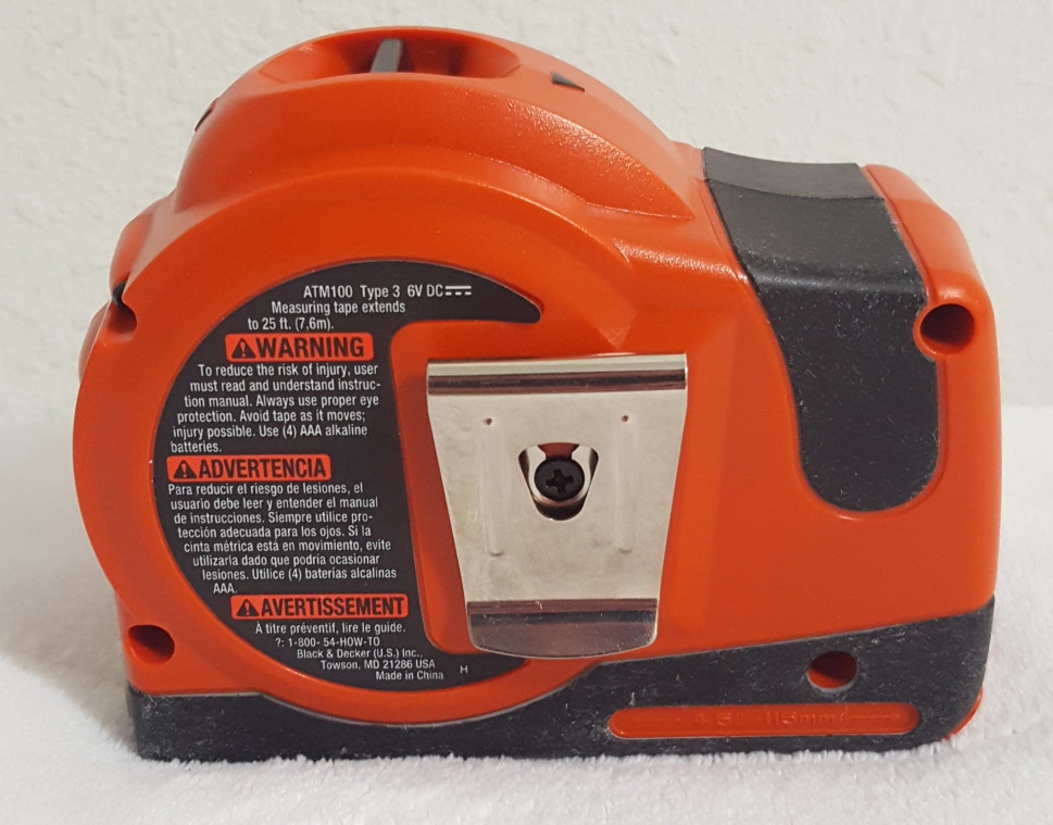 Black & Decker ATM100 25Foot Auto Tape Measure, Type 3 eBay