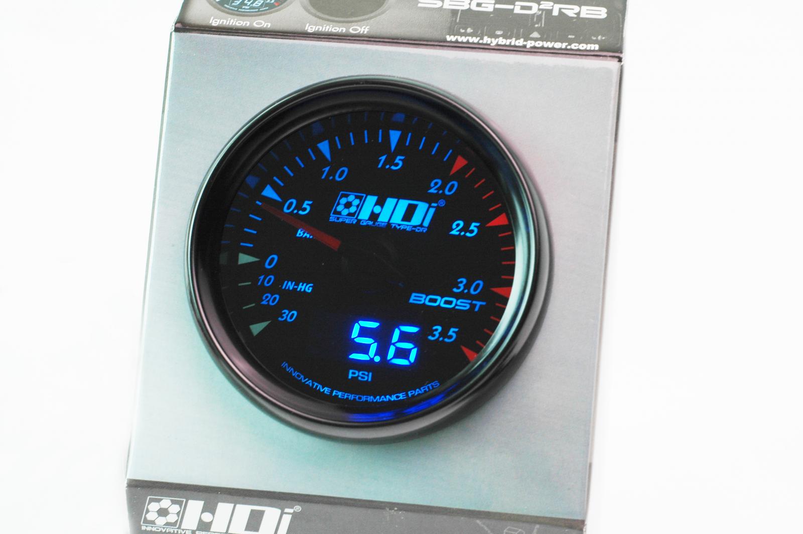 D2 Adjustable Electronic Turbo Boost Controller & HDi 60mm Boost Gauge