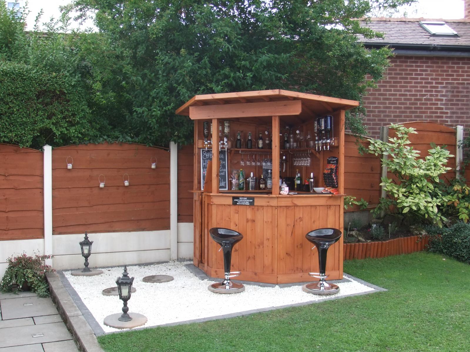 5ft deluxe corner garden bar pub entertaining area outdoor bar man cave eBay