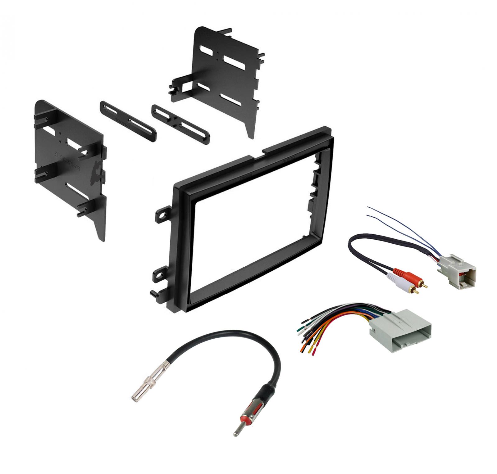 Double 2 Din Car Stereo Radio Dash Kit Mounting Trim Bezel