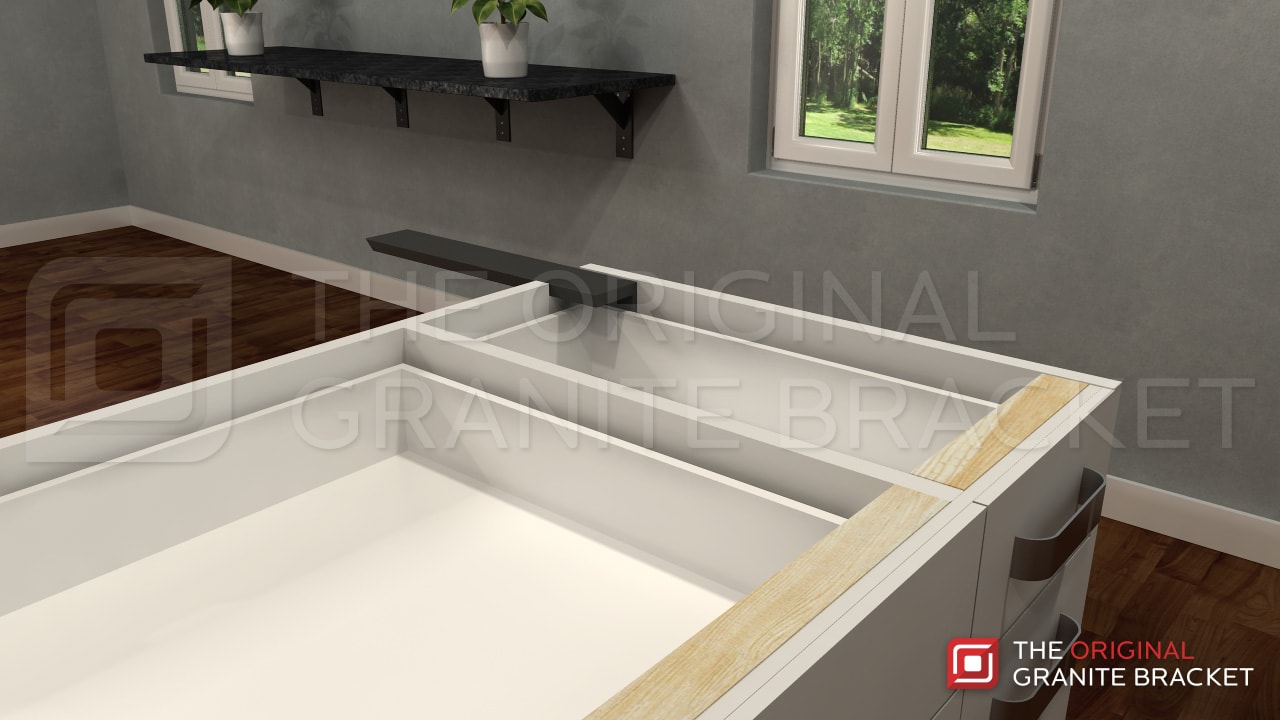 Countertop Support Bracket Side wall Hidden Bracket for stone ...