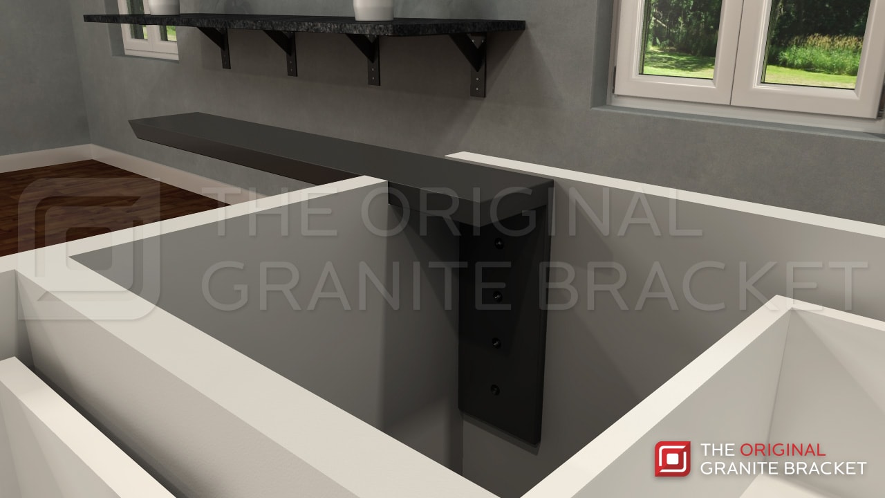 Countertop Support Bracket Side wall Hidden Bracket for stone ...