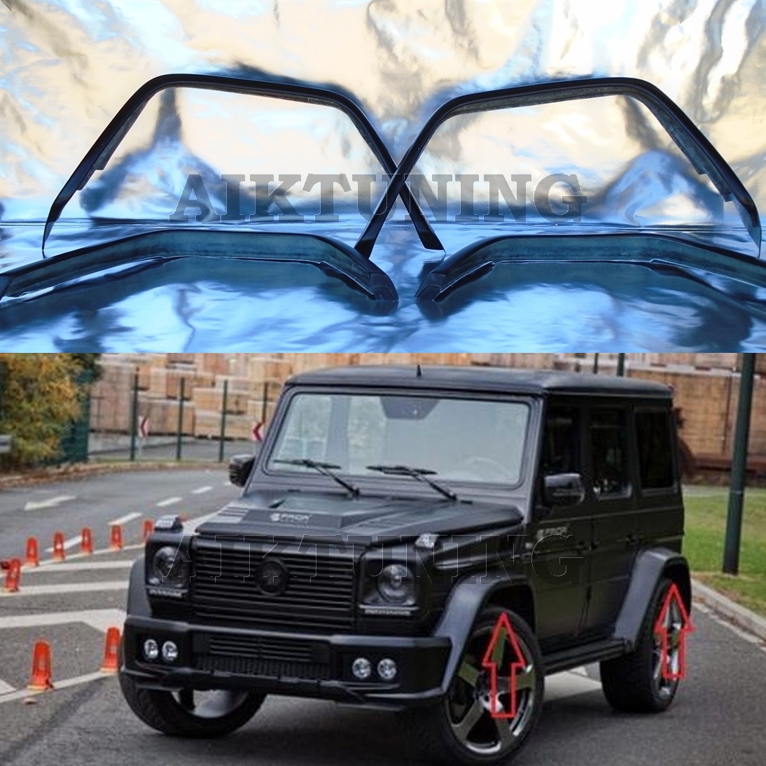 Mercedes Benz MB G class AMG w461 w463 g500 fender set addon flare kit extension eBay