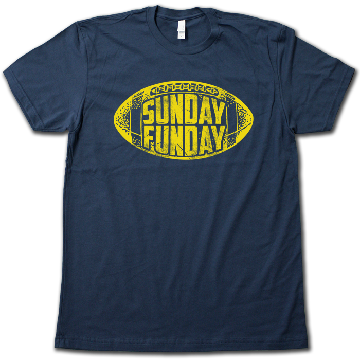 Sunday Funday T Shirt Beer Drinking Couch Surfing Nfl Football