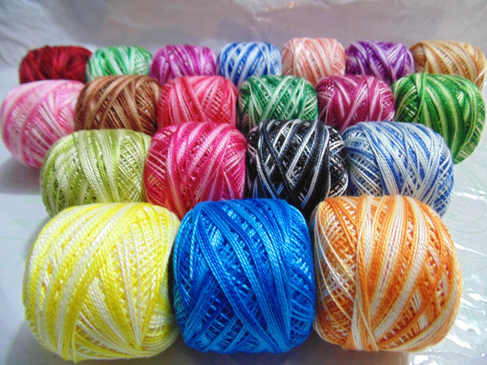 20 x VARIEGATED ANCHOR PEARL COTTON CROCHET BALLS EMBROIDERY THREADS