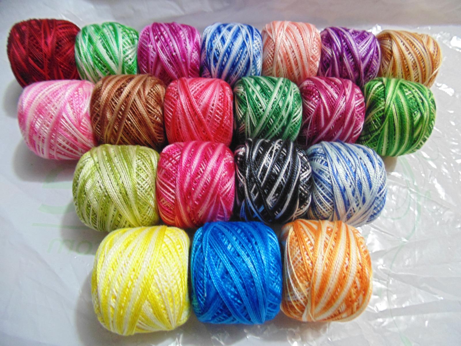 NEW 20 x VARIEGATED ANCHOR PEARL COTTON CROCHET BALLS EMBROIDERY