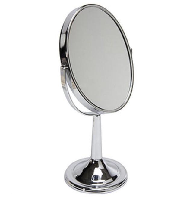 OVAL TWO SIDED VANITY MIRROR ON STAND M100 eBay