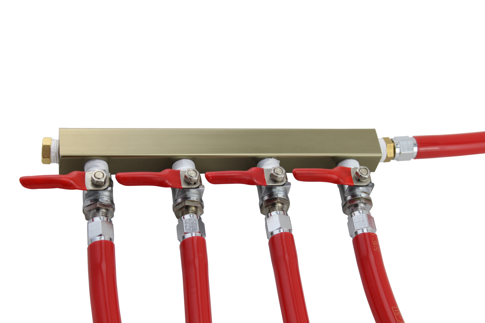 4 Way MFL CO2 Gas Distribution Manifold Splitter Beer Kegerator