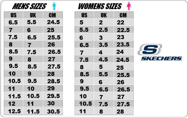 Image result for SKECHERS SHOES SIZE