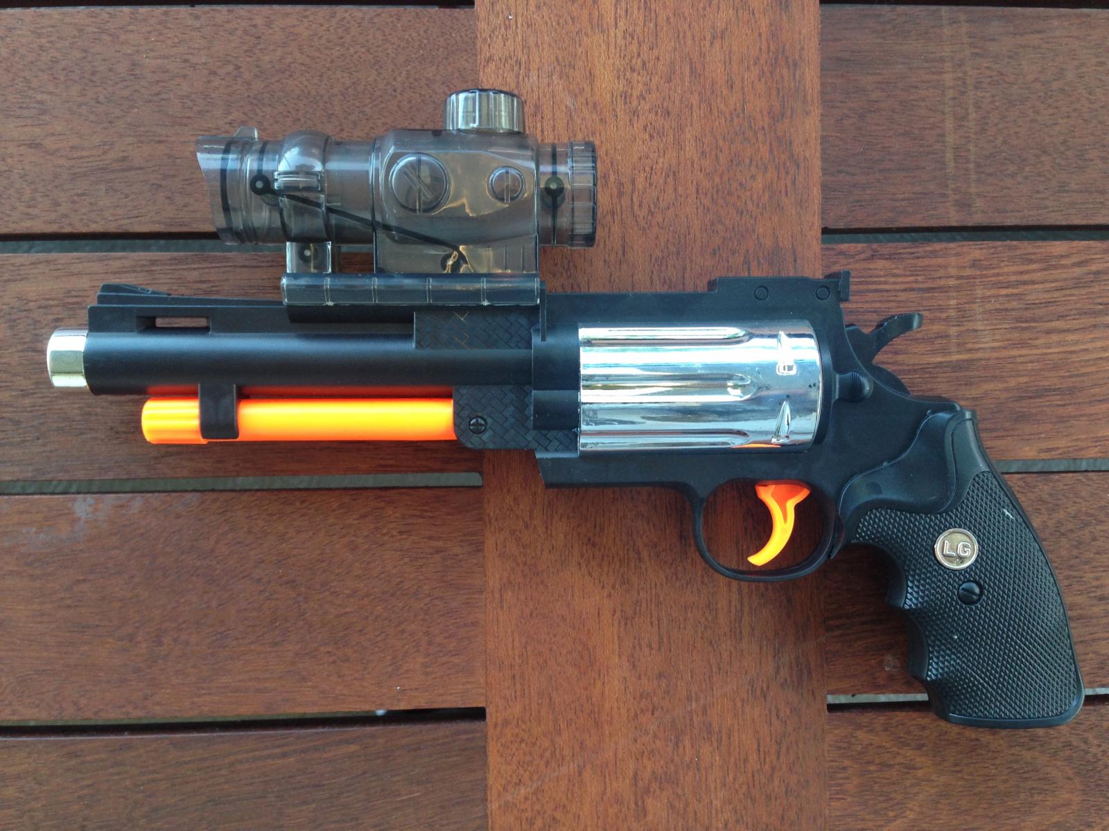 Toy Gun .44 Magnum Soft Water Bullet Foam Dart Gun Realistic Revolver
