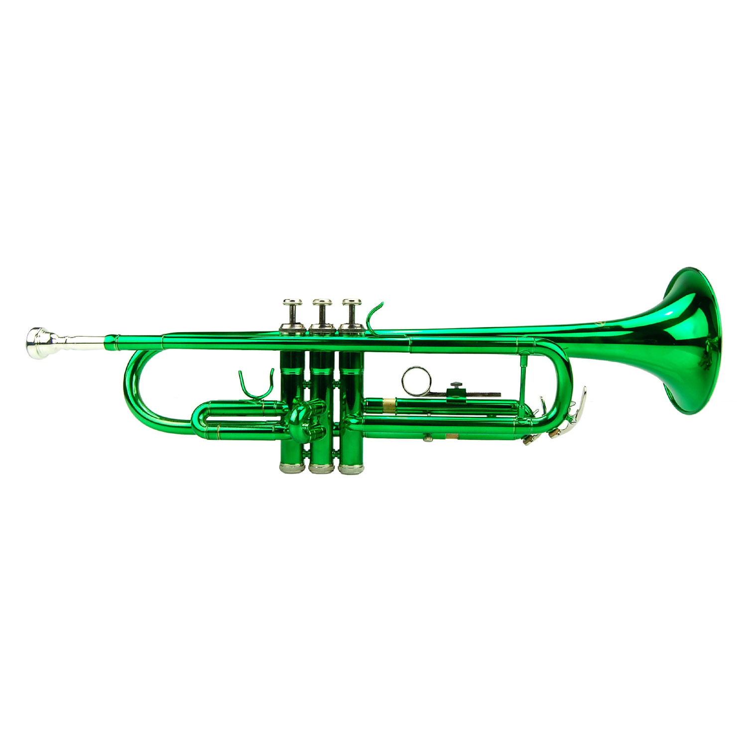 NEW Merano Bb Green Trumpet,Case,Green Music Stand,Metro Tuner,Trumpet
