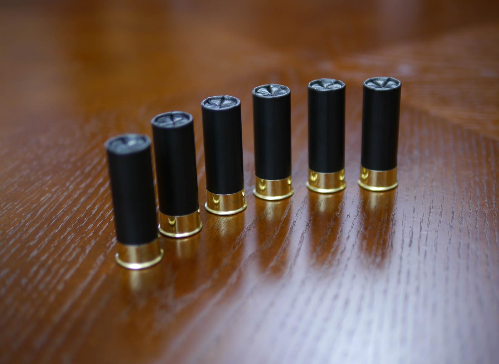 B's Dry Fire Snap Caps® Dummy 12 Gauge Training Rounds Black (6 Pack