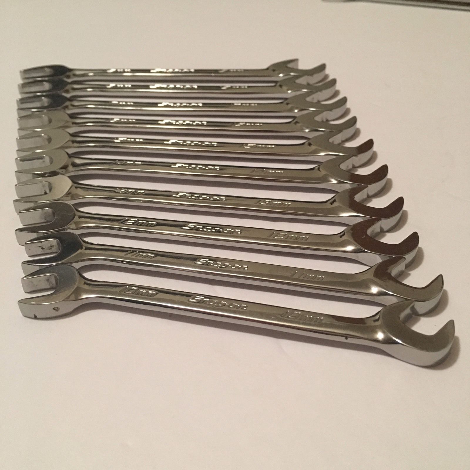 Snapon 14pc 4Way Angle Head Metric Open End Wrench Set (1027 mm) VSM814