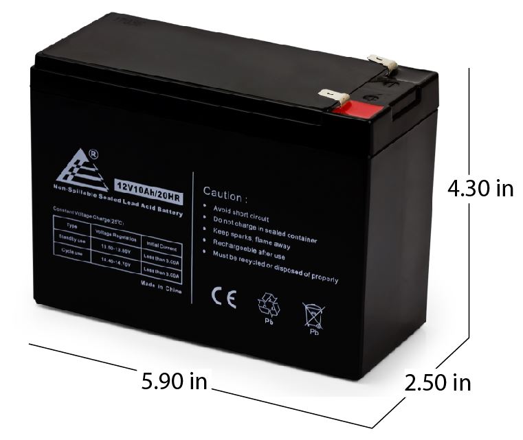 3x 12V 10Ah Sealed Lead Acid Battery For Schwinn IZIP I-750 Electric Scooter 3