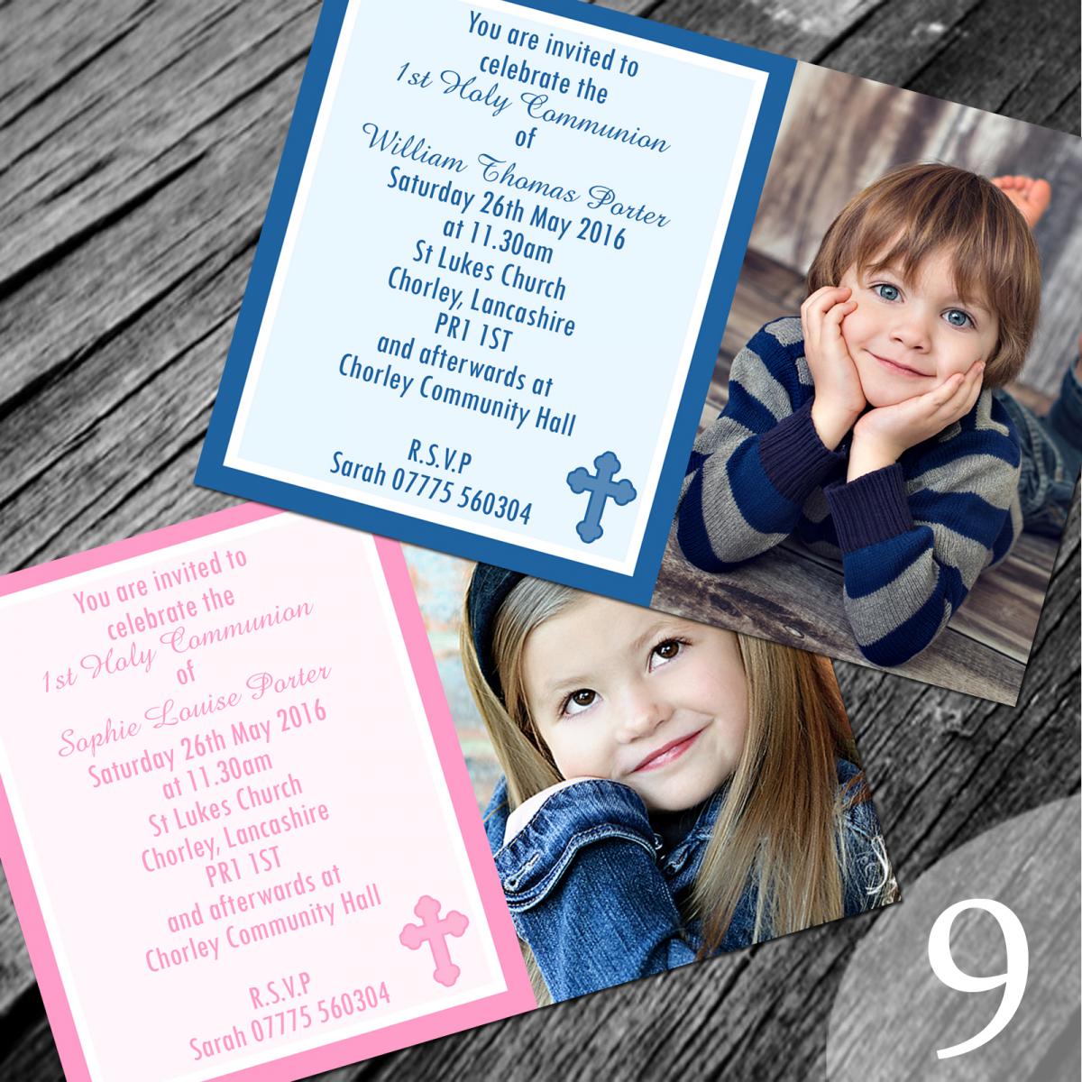 Personalised First Holy Communion Invitations / Invites Boy / Girl eBay