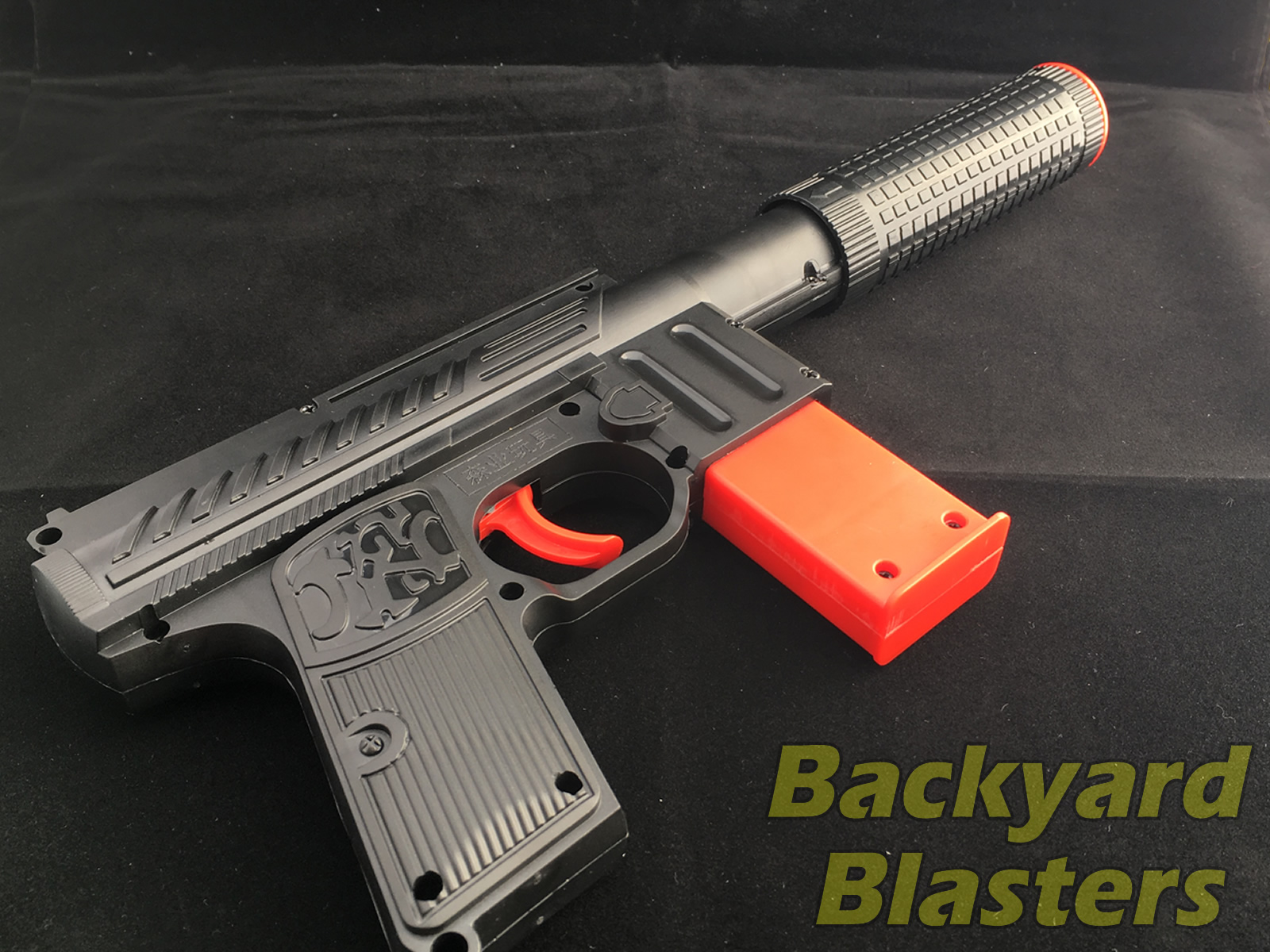 Toy Gun KG9/Tec 9 Rubber bullet machine pistol Backyard Blasters